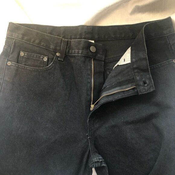 Mens  Regular Fit Black Jeans - Picture 4 of 10